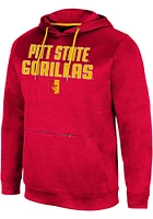 Colosseum Pitt State Gorillas Mens Red The Goat Pullover Hood