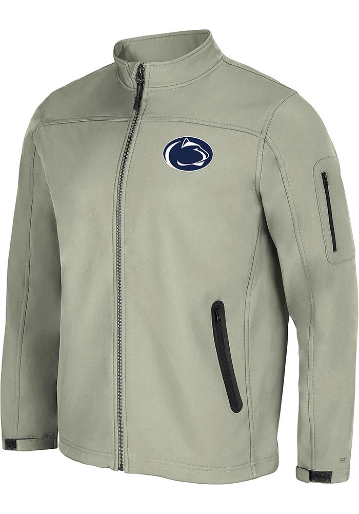 Colosseum Penn State Nittany Lions Mens Grey Dale Full Zip Medium Weight Jacket