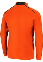 Colosseum Oklahoma State Cowboys Mens Orange Eastwood Long Sleeve Qtr Zip Pullover
