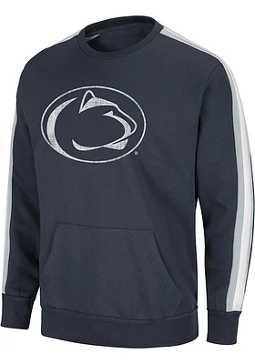 Colosseum Penn State Nittany Lions Mens Navy Blue Paradox Long Sleeve Fashion Sweatshirt