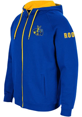 Colosseum UMKC Roos Mens Blue Rally Long Sleeve Full Zip Jacket