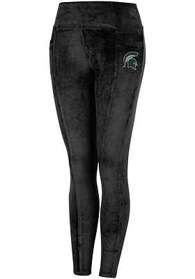 Colosseum Michigan State Spartans Womens Black Bonita Run Velour Pants