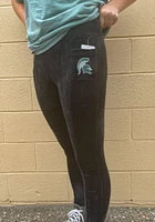 Colosseum Michigan State Spartans Womens Black Bonita Run Velour Pants