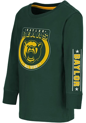 Colosseum Baylor Bears Toddler Green Blue Birds Long Sleeve T-Shirt