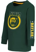 Colosseum Baylor Bears Toddler Green Blue Birds Long Sleeve T-Shirt