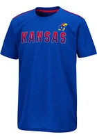 Colosseum Kansas Jayhawks Youth Blue Teevee Short Sleeve T-Shirt