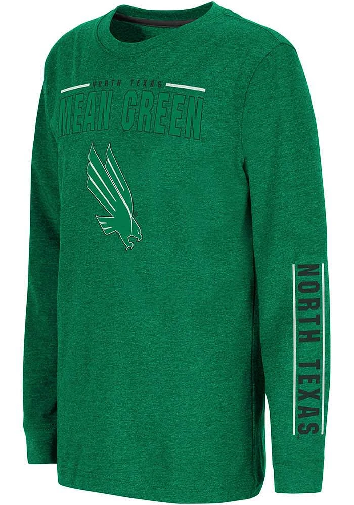Colosseum North Texas Mean Green Youth Kelly West Long Sleeve T-Shirt