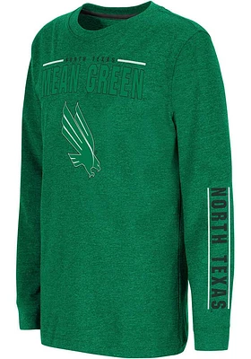 Colosseum North Texas Mean Green Youth Kelly West Long Sleeve T-Shirt
