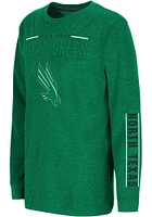 Colosseum North Texas Mean Green Youth Kelly West Long Sleeve T-Shirt