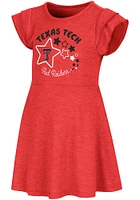 Colosseum Texas Tech Red Raiders Toddler Girls Music Maker Short Sleeve Dress
