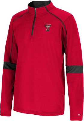 Colosseum Texas Tech Red Raiders Youth Slugworth Long Sleeve Quarter Zip Shirt
