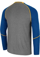 Colosseum Pitt Panthers Charcoal George Long Sleeve T-Shirt