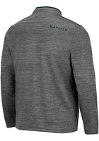 Colosseum Baylor Bears Mens Charcoal Dak Long Sleeve Qtr Zip Pullover