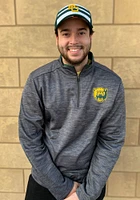 Colosseum Baylor Bears Mens Charcoal Dak Long Sleeve Qtr Zip Pullover