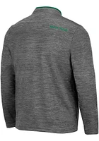 Colosseum North Texas Mean Green Mens Charcoal Dak Long Sleeve Qtr Zip Pullover