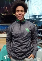 Colosseum North Texas Mean Green Mens Charcoal Dak Long Sleeve Qtr Zip Pullover
