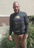 Colosseum LSU Tigers Mens Charcoal Cam Long Sleeve Sweatshirt