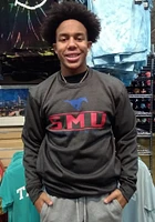 Colosseum SMU Mustangs Mens Charcoal Cam Long Sleeve Sweatshirt