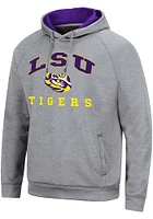 Colosseum LSU Tigers Mens Grey Tua Hood