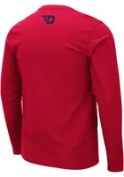 Colosseum Dayton Flyers Red Barkley Long Sleeve T Shirt