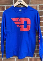 Colosseum Dayton Flyers Red Barkley Long Sleeve T Shirt