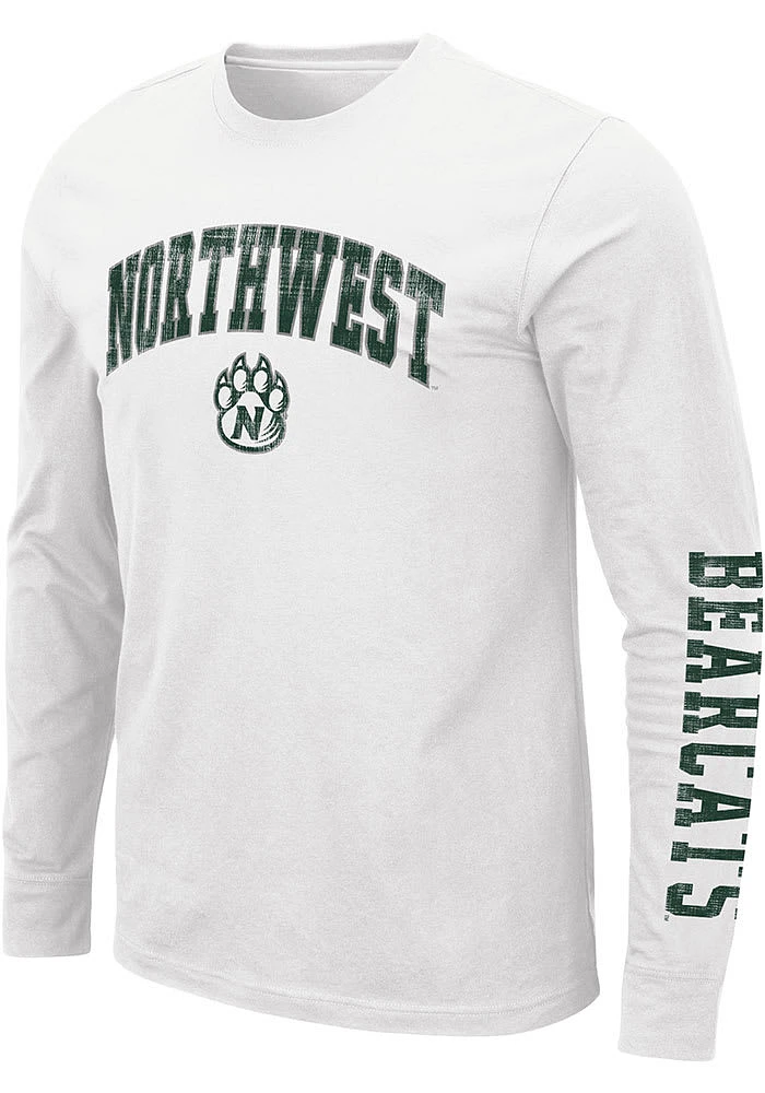Colosseum Northwest Missouri State Bearcats White Barkley Long Sleeve T Shirt