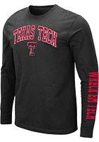 Colosseum Texas Tech Red Raiders Black Barkley Long Sleeve T Shirt