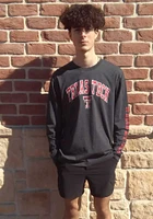 Colosseum Texas Tech Red Raiders Black Barkley Long Sleeve T Shirt