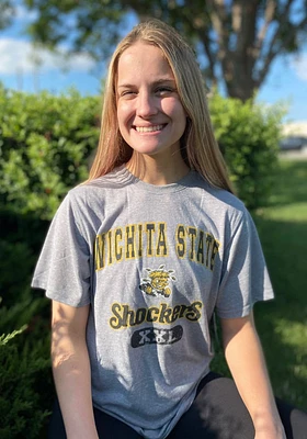 Colosseum Wichita State Shockers Grey Wyatt Short Sleeve T Shirt