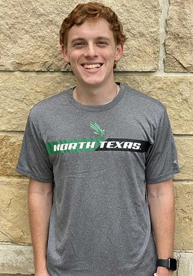 Colosseum North Texas Mean Green Grey Bait Short Sleeve T Shirt