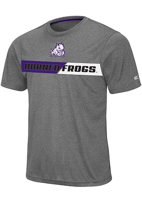 Colosseum TCU Horned Frogs Grey Bait Short Sleeve T Shirt