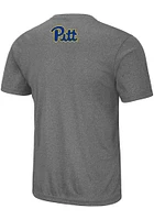 Colosseum Pitt Panthers Grey Bait Short Sleeve T Shirt