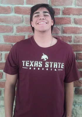 Colosseum Texas State Bobcats Red Bueller Short Sleeve T Shirt