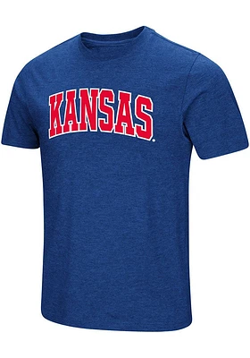 Colosseum Kansas Jayhawks Dual Blend Short Sleeve T Shirt