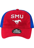 Colosseum SMU Mustangs Champ Trucker Adjustable Hat - Red