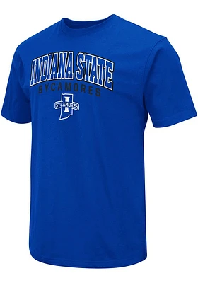 Colosseum Indiana State Sycamores Blue Arch Mascot Short Sleeve T Shirt