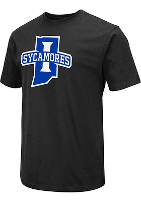 Colosseum Indiana State Sycamores Black Field Logo Short Sleeve T Shirt