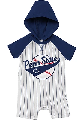 Colosseum Penn State Nittany Lions Baby White Flinstone Short Sleeve One Piece