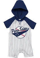 Colosseum Penn State Nittany Lions Baby White Flinstone Short Sleeve One Piece
