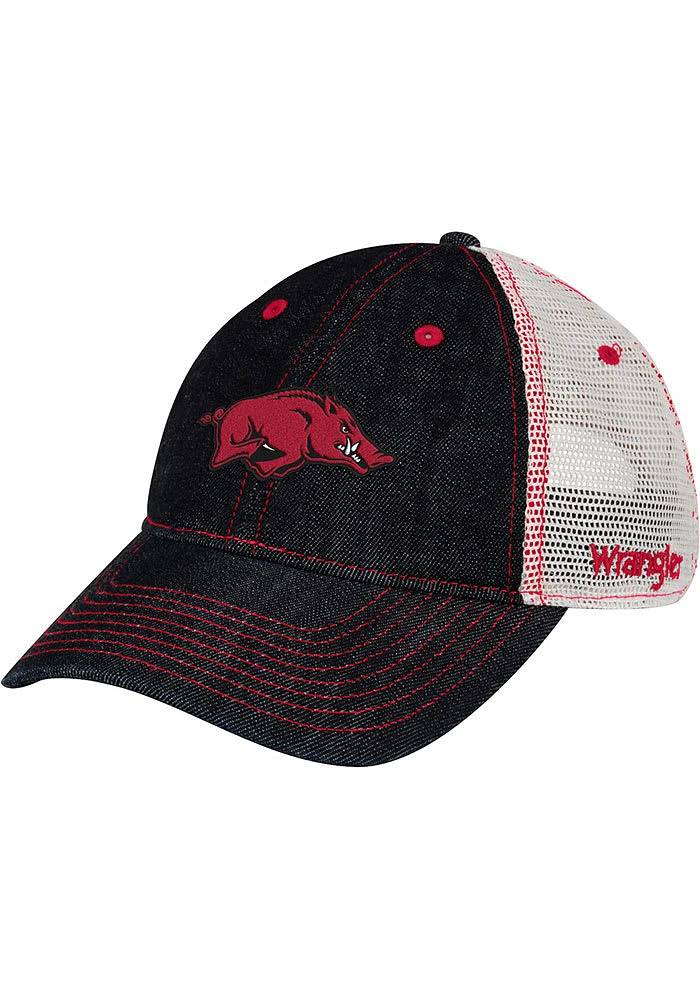 Wrangler Arkansas Razorbacks Trucker Adjustable Hat - Blue
