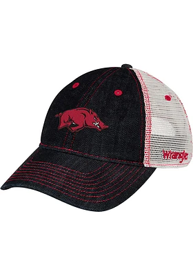 Wrangler Arkansas Razorbacks Trucker Adjustable Hat - Blue