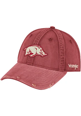 Wrangler Arkansas Razorbacks Vintage Adjustable Hat - Red
