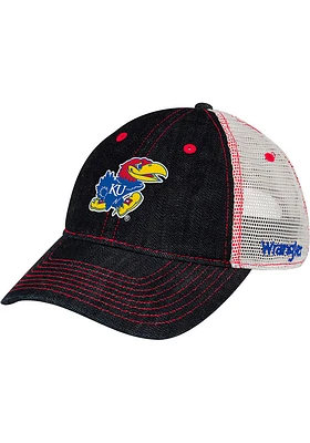 Wrangler Kansas Jayhawks Trucker Adjustable Hat - Blue