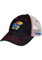 Wrangler Kansas Jayhawks Trucker Adjustable Hat - Blue