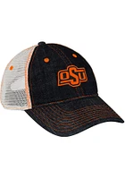 Wrangler Oklahoma State Cowboys Trucker Adjustable Hat - Blue