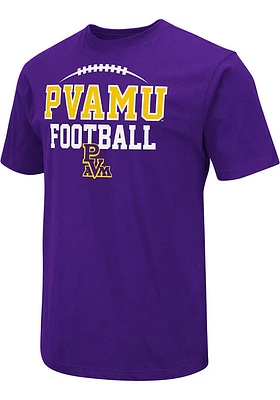 Colosseum Prairie View A&M Panthers Purple Field Football Short Sleeve T Shirt