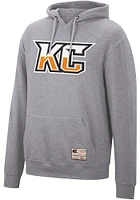 Colosseum Kansas City Mavericks Mens Grey Authentic Design Long Sleeve Hoodie