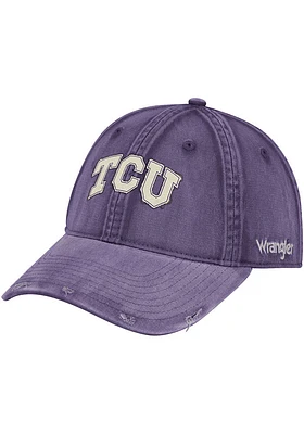 Wrangler TCU Horned Frogs Vintage Adjustable Hat - Purple