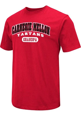 Colosseum Carnegie Mellon Tartans Red Pill Dad Short Sleeve T Shirt