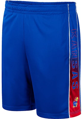Colosseum Kansas Jayhawks Mens Blue Lazarus Shorts